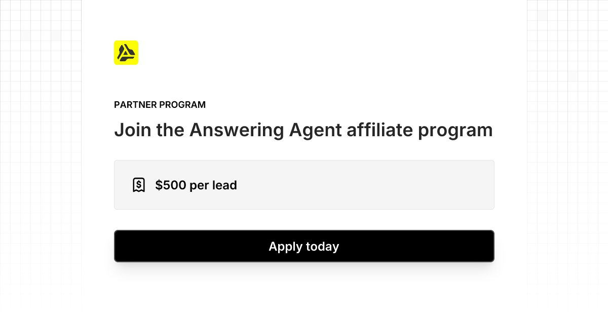 Answering Agent Affiliate Program