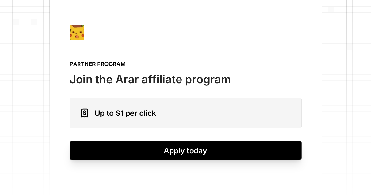 Arar Affiliate Program