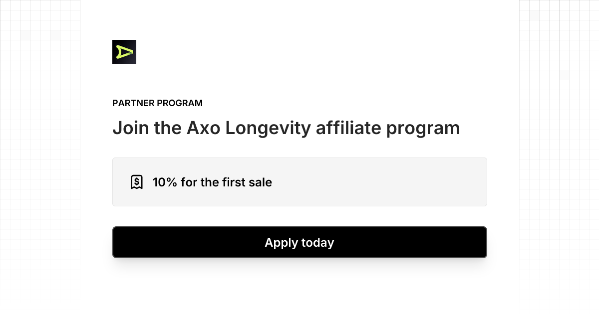 Axo Longevity Affiliate Program
