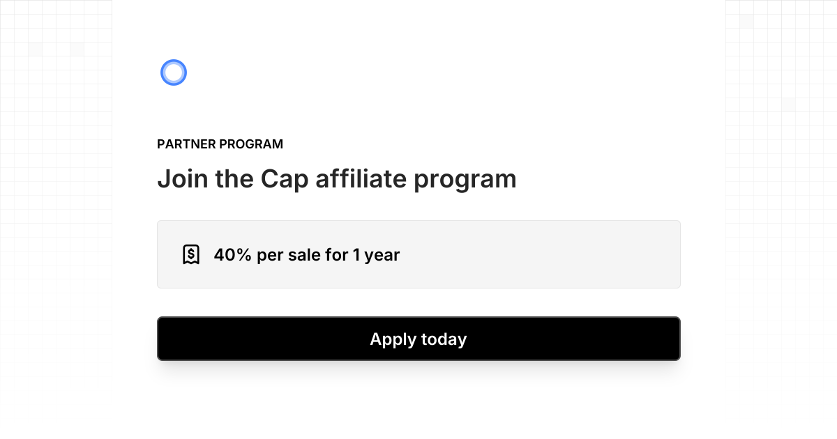 Cap Affiliate Program | Dub