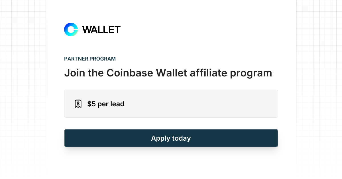 Coinbase Wallet Affiliate Program