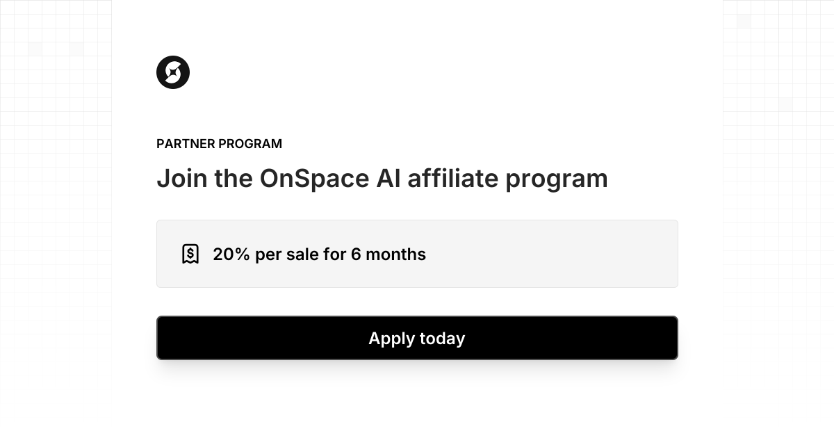 OnSpace AI Affiliate Program | Dub